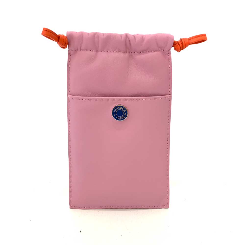 Hermes Anyo Milo Pilo Smartphone Case Pink Bicolor in Pristine Condition