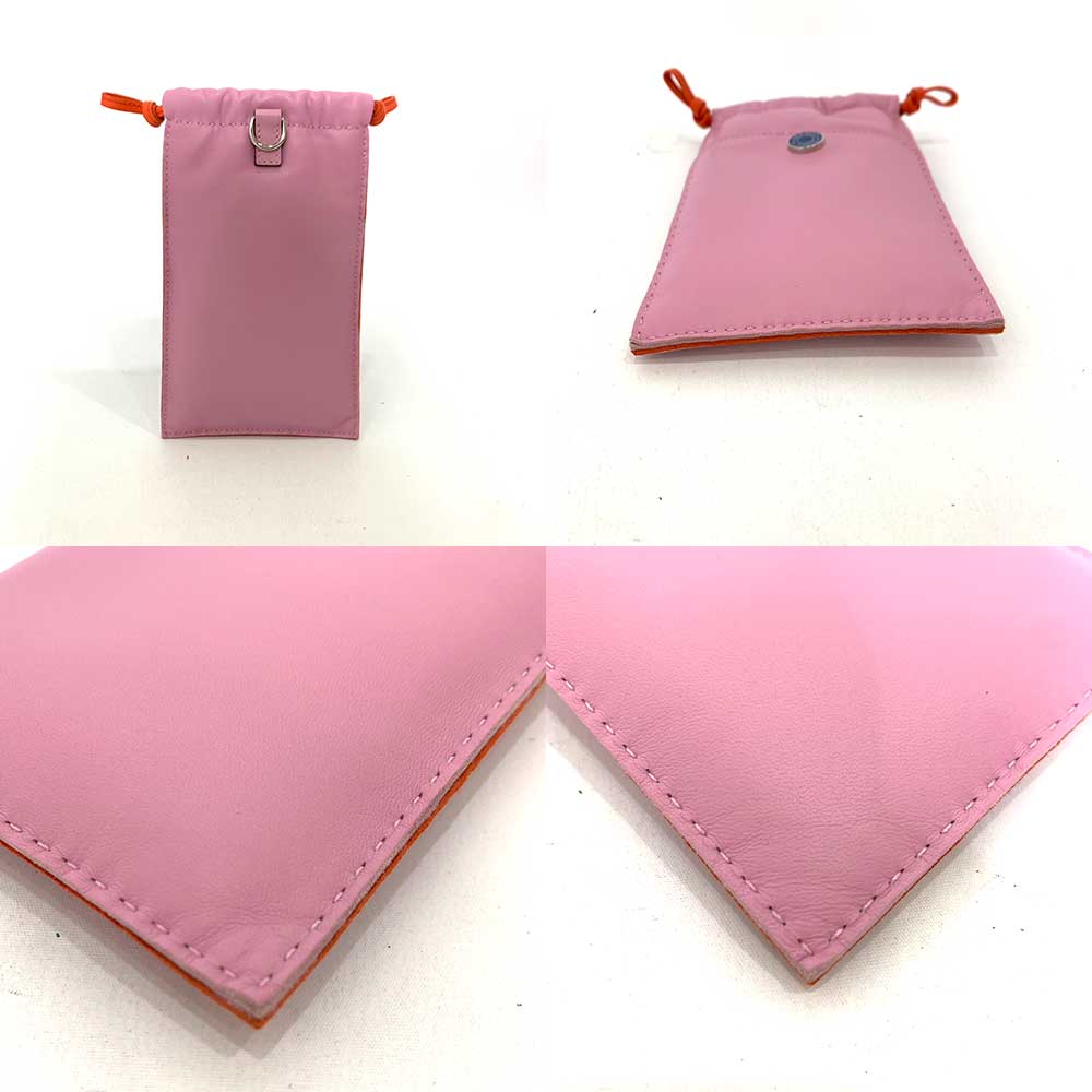 Hermes Anyo Milo Pilo Smartphone Case Pink Bicolor in Pristine Condition