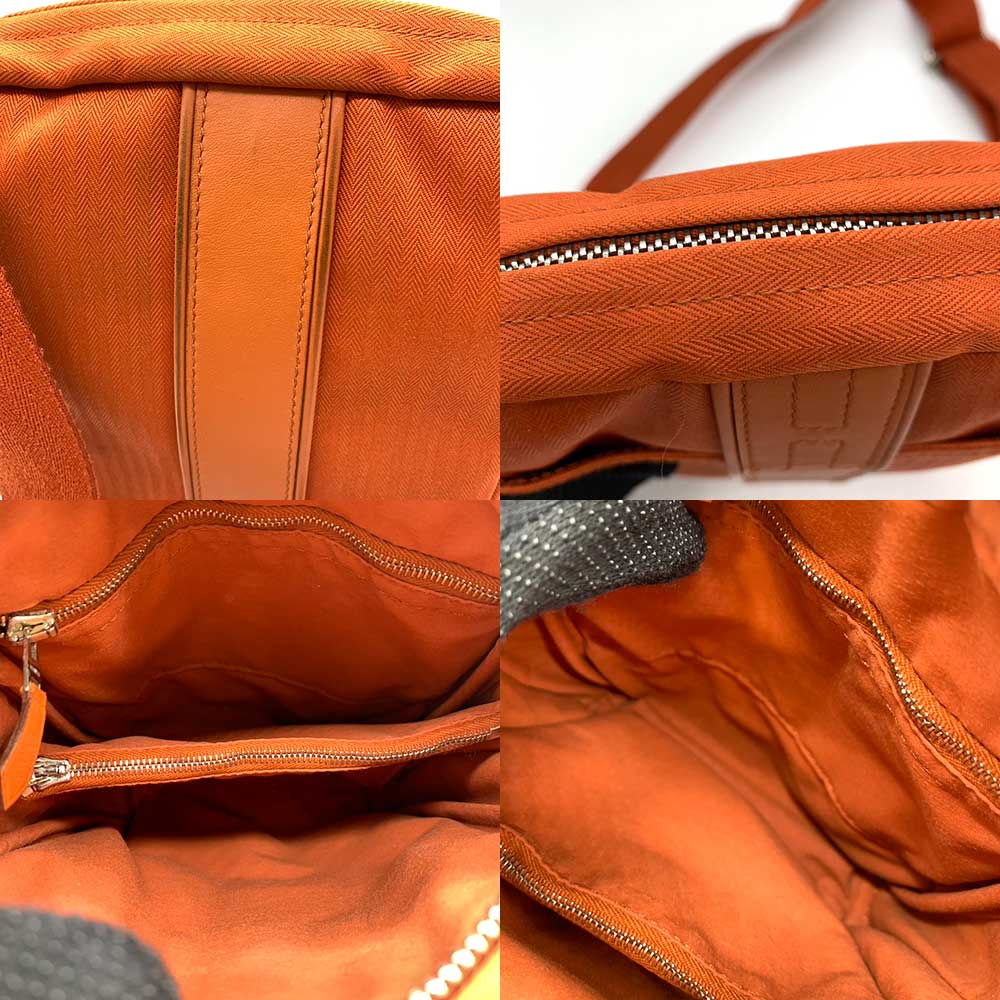 Hermes Acapulco Bandouliere PM Orange Leather Shoulder Bag in Very Good Condition