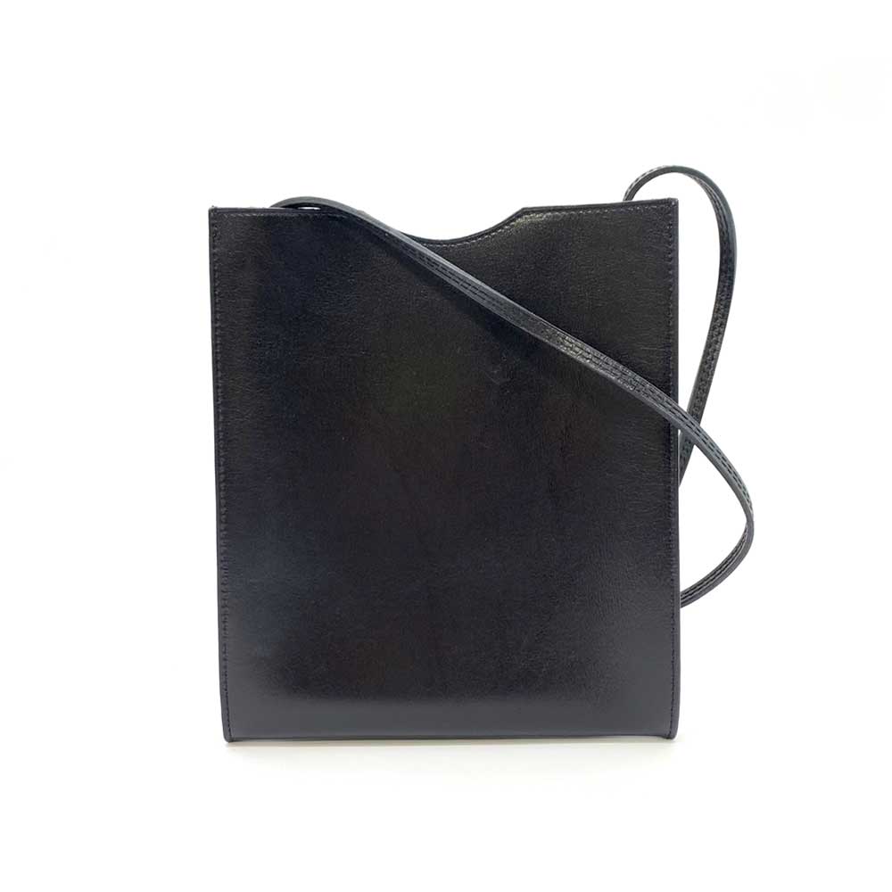 Hermes Box Calf Onimeto Black Mini Shoulder Bag in Very Good Condition