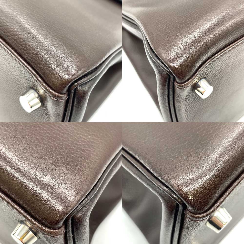 Hermes Kelly 28 Brown Leather Handbag