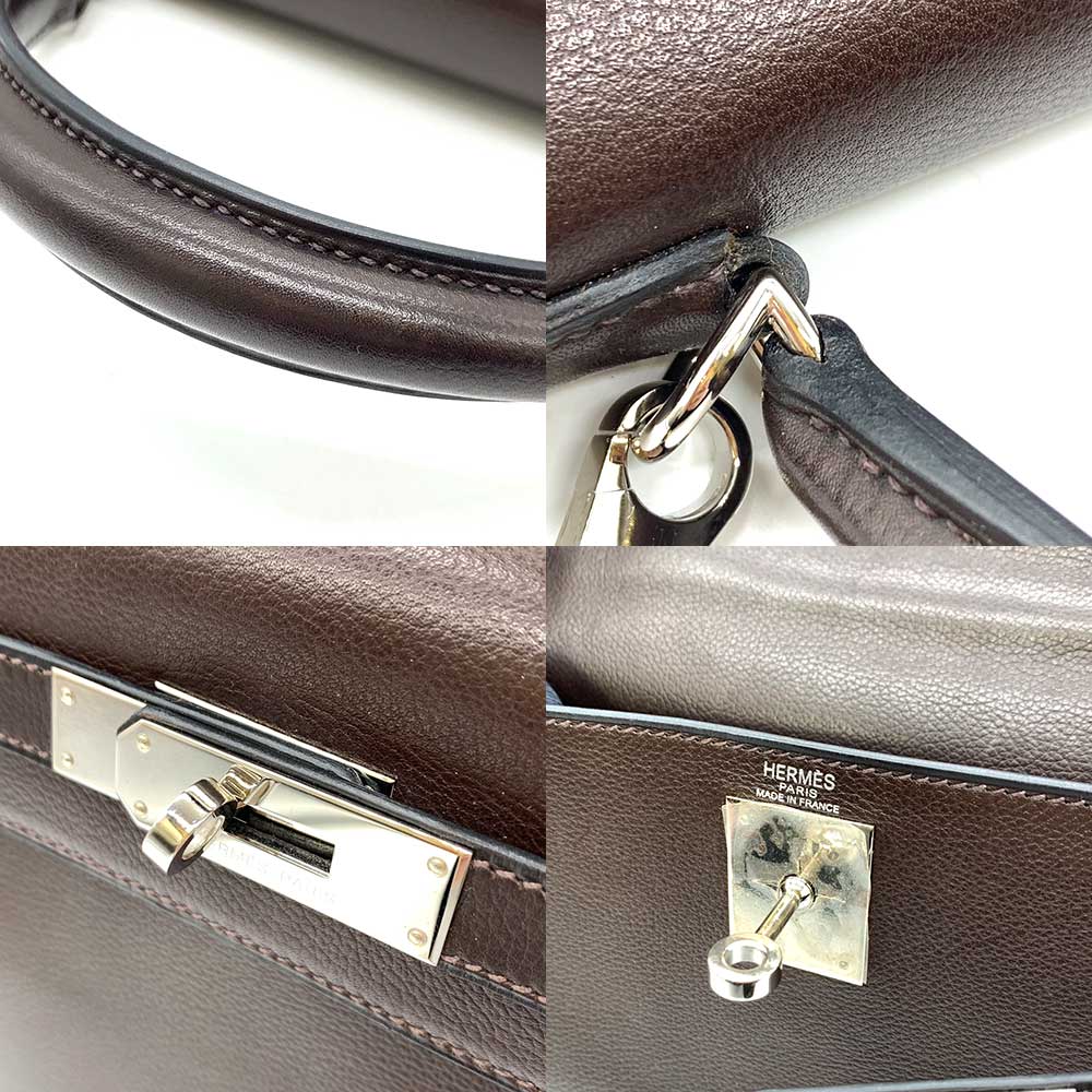 Hermes Kelly 28 Brown Leather Handbag