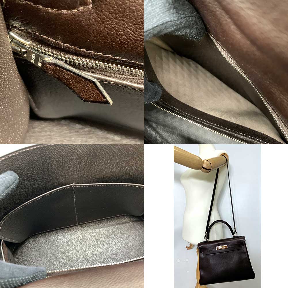 Hermes Kelly 28 Brown Leather Handbag