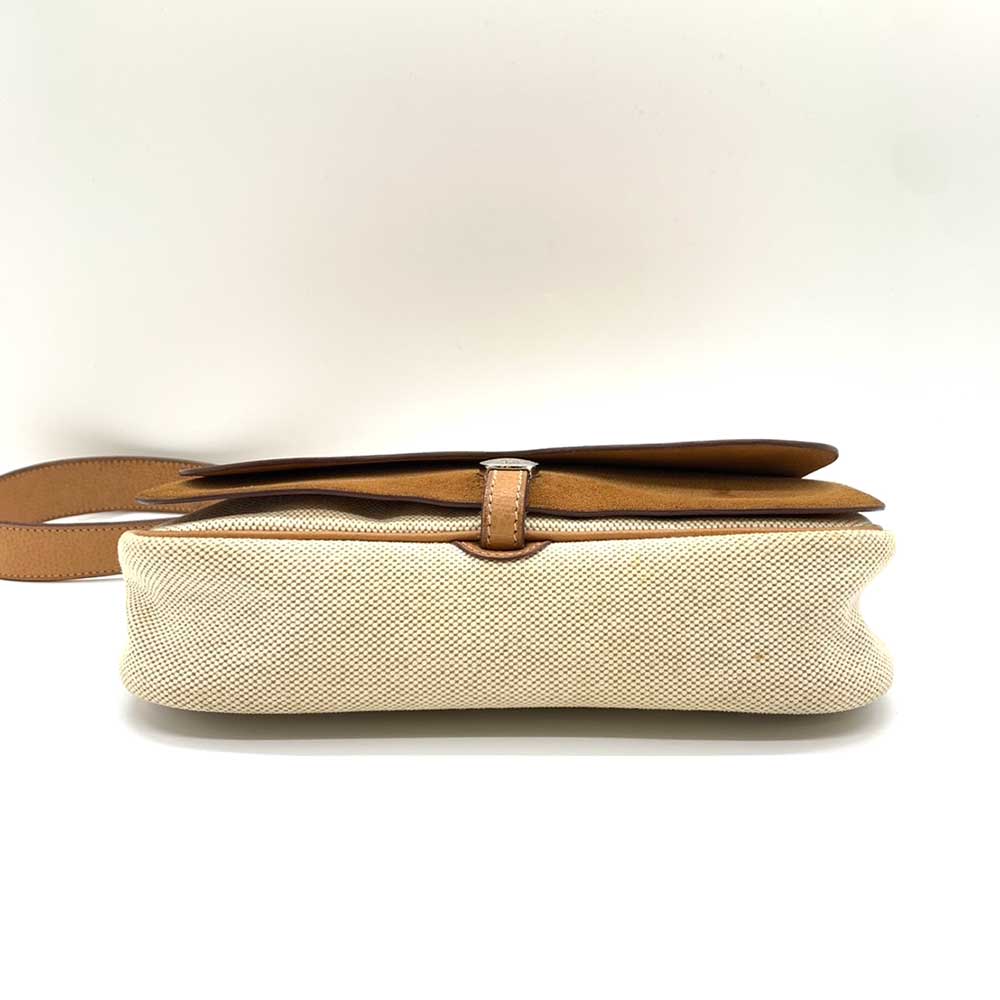 Hermes Sac Colorado PM Brown/Ivory Leather Shoulder Bag in Very Good Condition