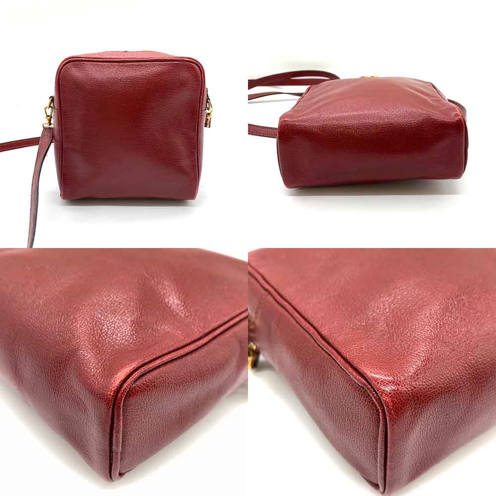 Hermes Chevre Jockey Red Leather Crossbody Bag