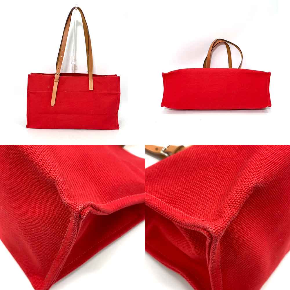 Hermes Canvas Leather Etrivière Élan Tote Bag