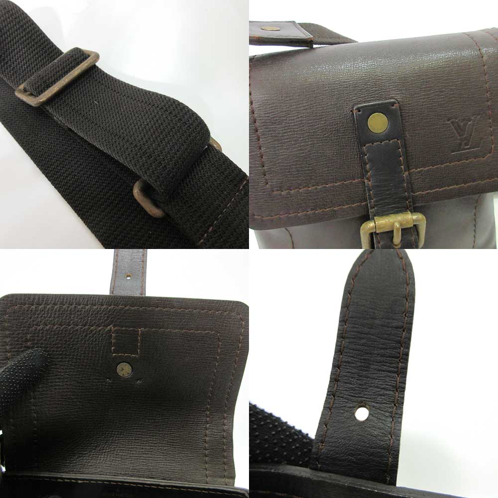 Louis Vuitton Yuma Shoulder Bag Brown Leather