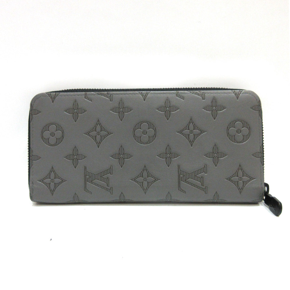 Louis Vuitton Monogram Shadow Zippy Wallet Vertical M81384 in Very Good Condition