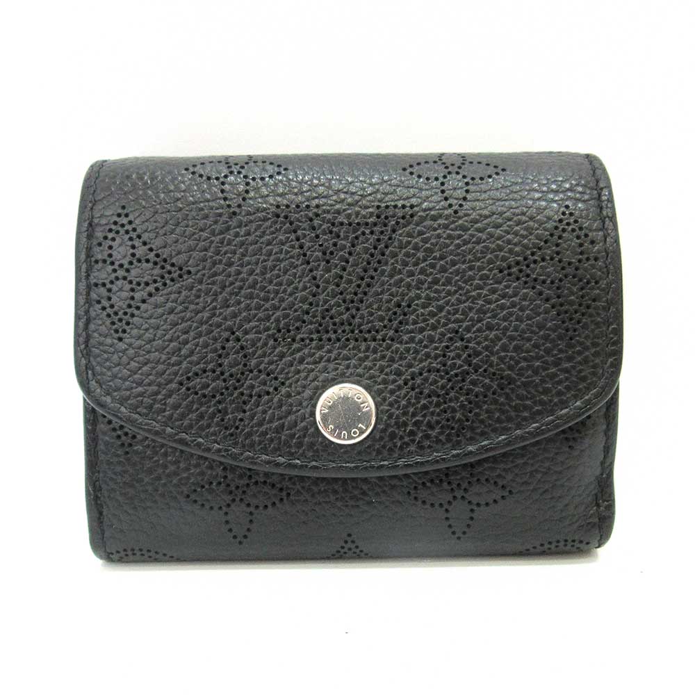 Louis Vuitton Monogram Mahina Iris XS Wallet Black