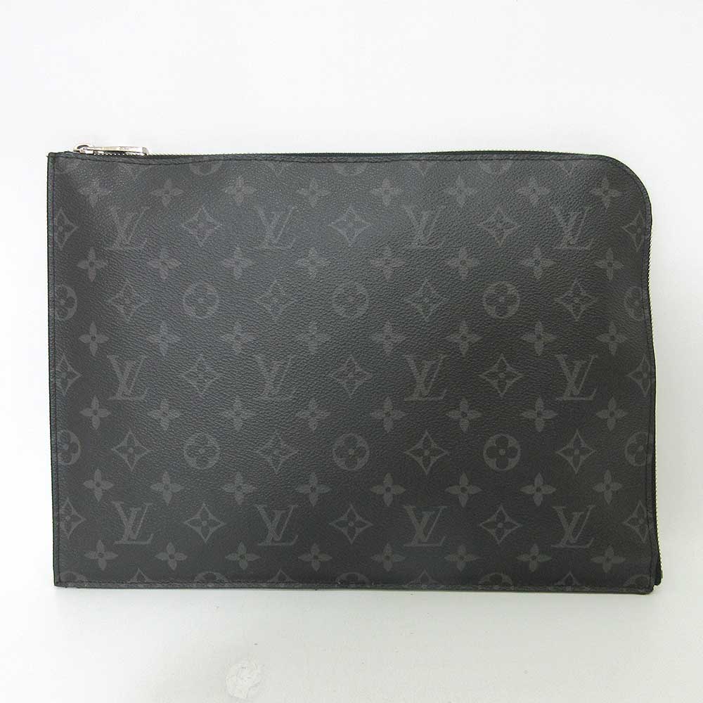 Louis Vuitton Monogram Eclipse Pochette Jour GM Clutch in Very Good Condition