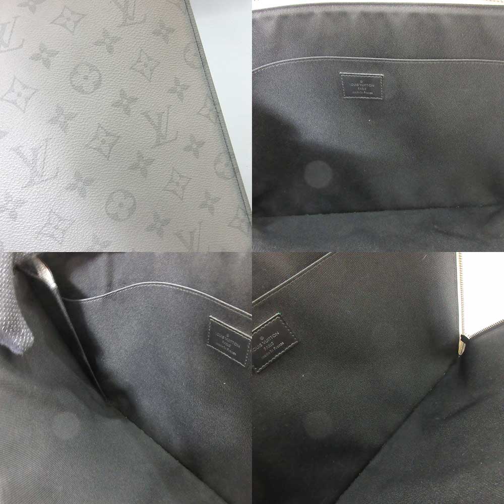 Louis Vuitton Monogram Eclipse Pochette Jour GM Clutch in Very Good Condition