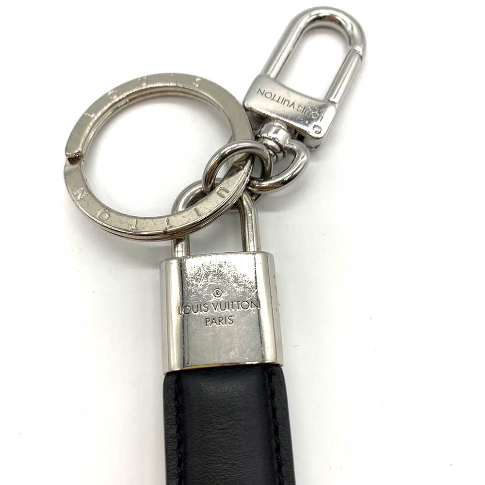 Louis Vuitton Metal Leather Key Holder LV Padlock M00745 in Very Good Condition