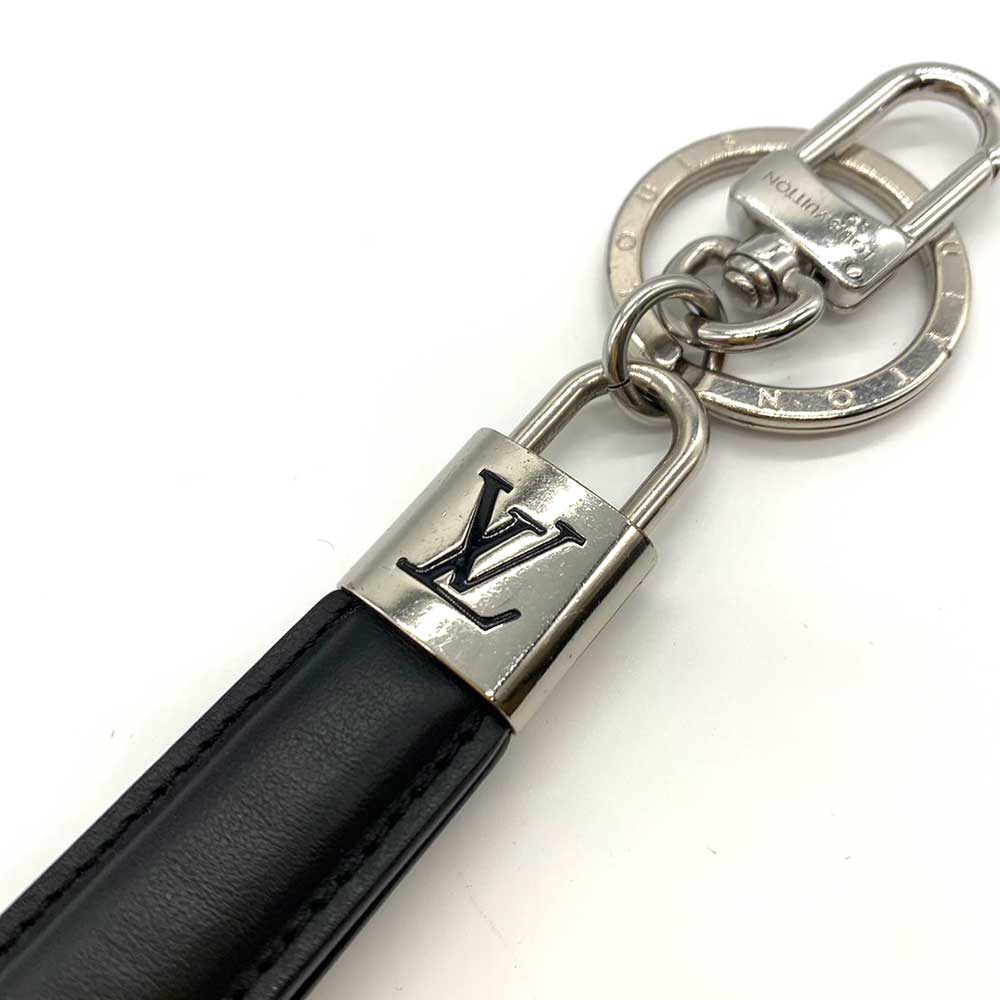 Louis Vuitton Metal Leather Key Holder LV Padlock M00745 in Very Good Condition