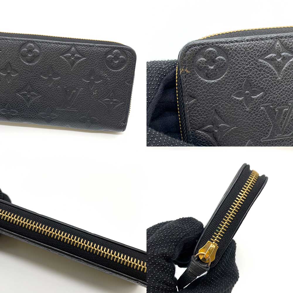 Louis Vuitton Monogram Empreinte Leather Clemence Wallet M60171 in Very Good Condition