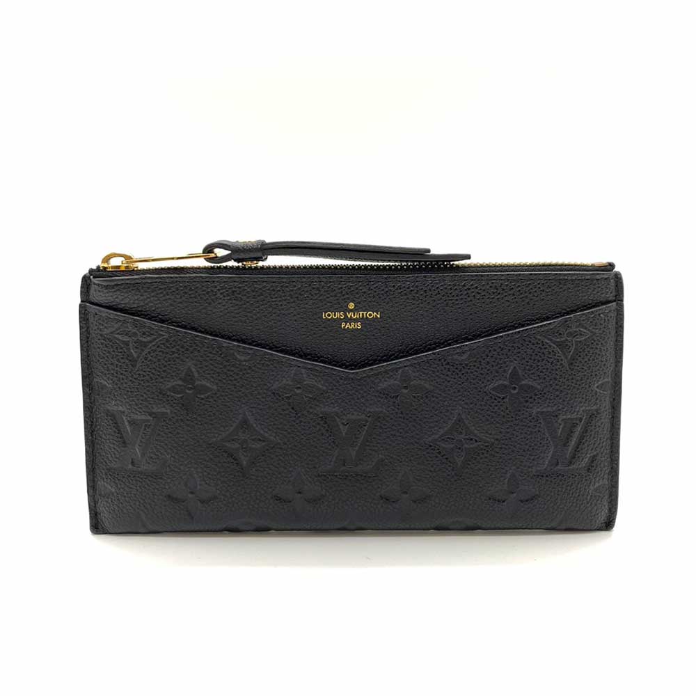 Louis Vuitton Monogram Empreinte Leather Pochette Melanie BB Long Wallet M68712 in Very Good Condition