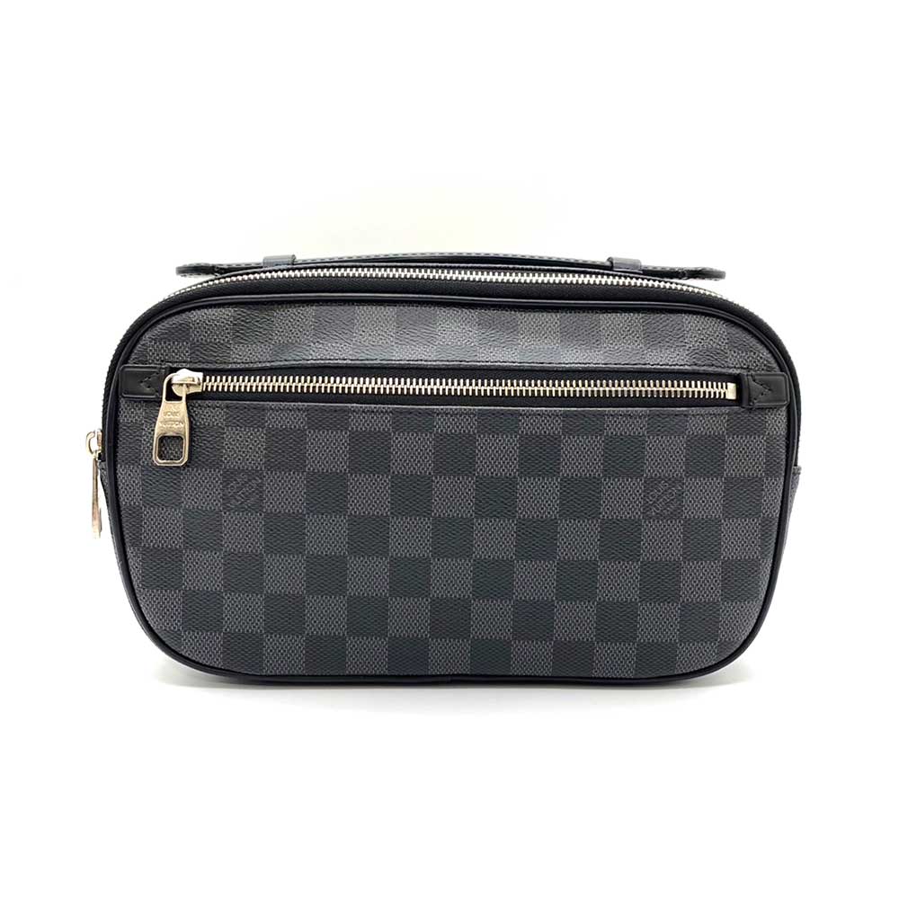 Louis Vuitton Damier Graphite Ambler Crossbody Bag N41289 in Very Good Condition