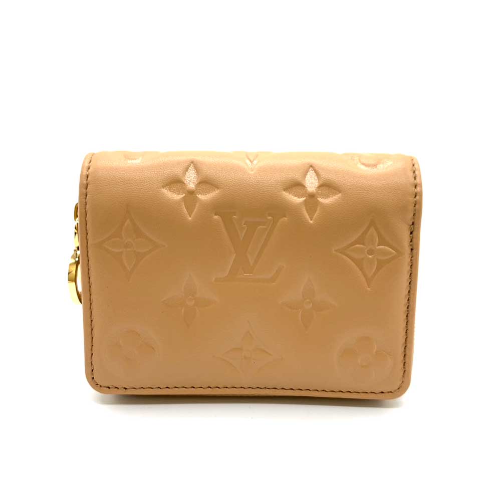 Louis Vuitton Lamb Leather Bifold Wallet M81673 in Great Condition