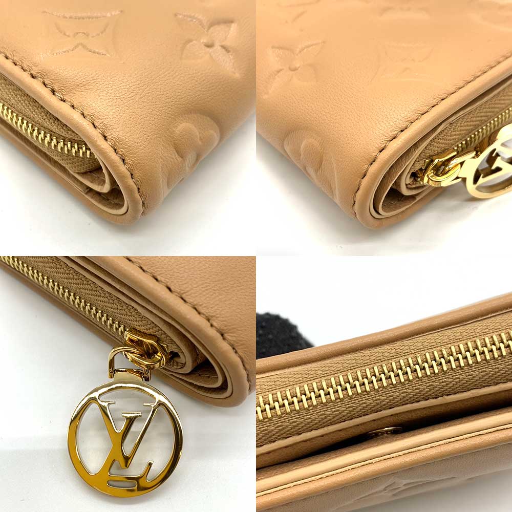 Louis Vuitton Lamb Leather Bifold Wallet M81673 in Great Condition