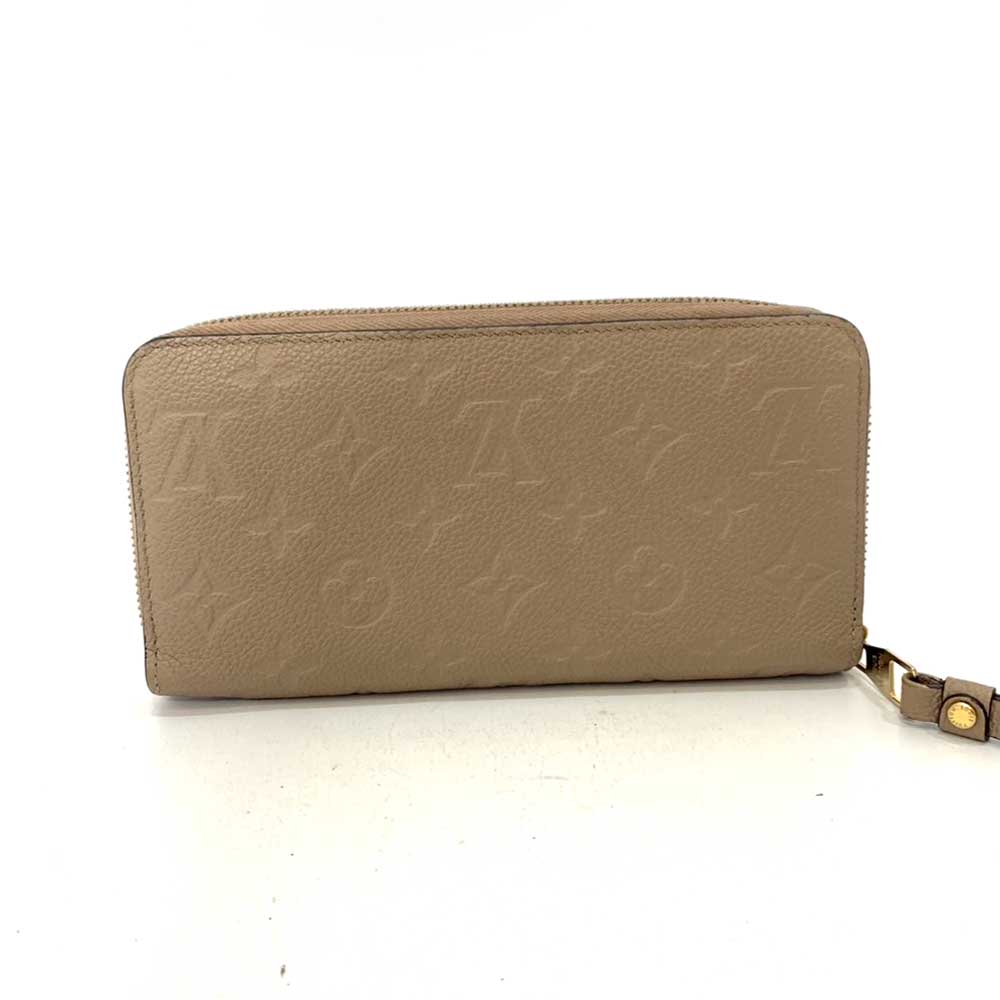 Louis Vuitton Monogram Empreinte Zippy Wallet Beige