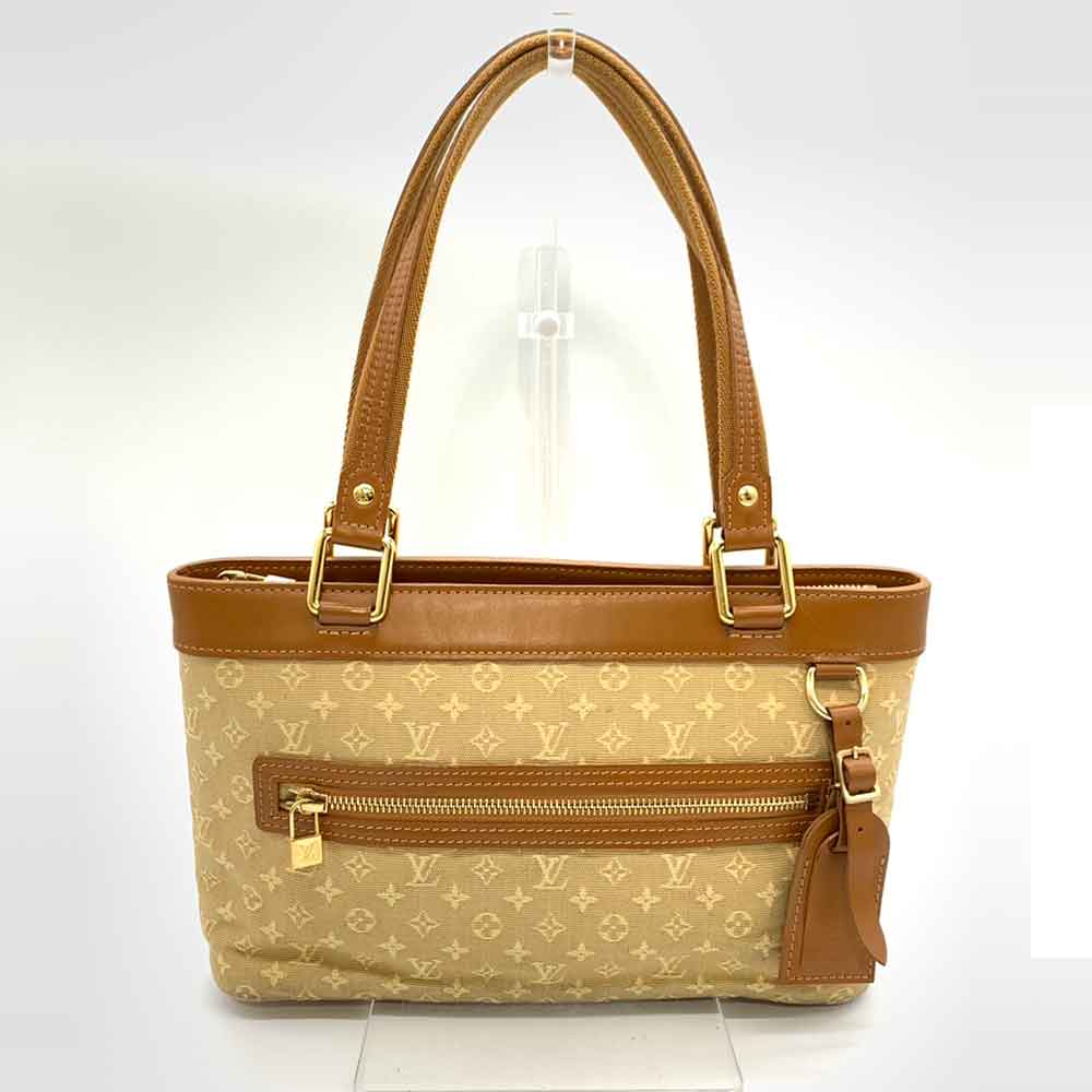 Louis Vuitton Lucille PM Canvas Leather Handbag M92684 in Very Good Condition