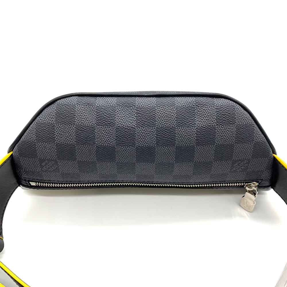 Louis Vuitton Damier Graphite PVC Leather Link Bum Bag N40276 in Very Good Condition