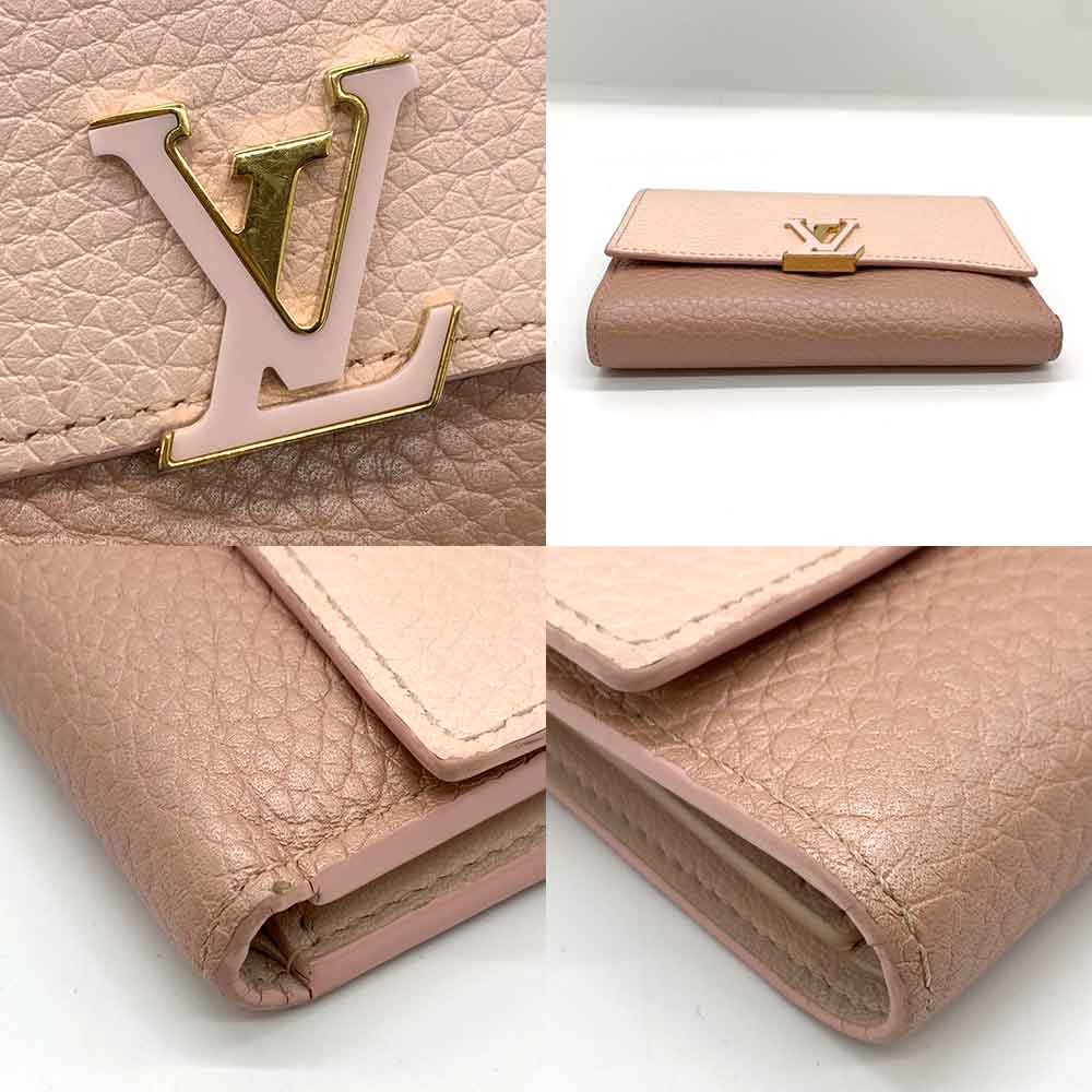 Louis Vuitton Capucines Compact Wallet M80985 in Very Good Condition