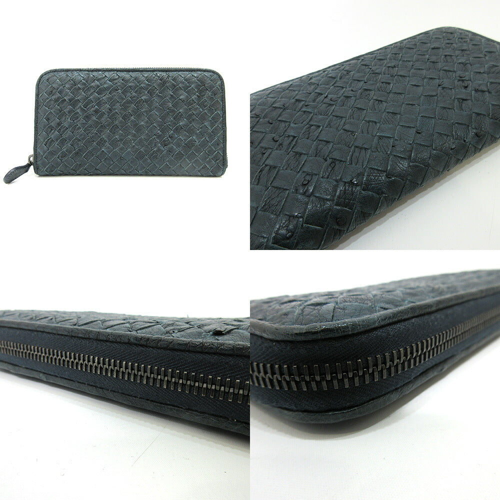 Bottega Veneta Ostrich Long Wallet