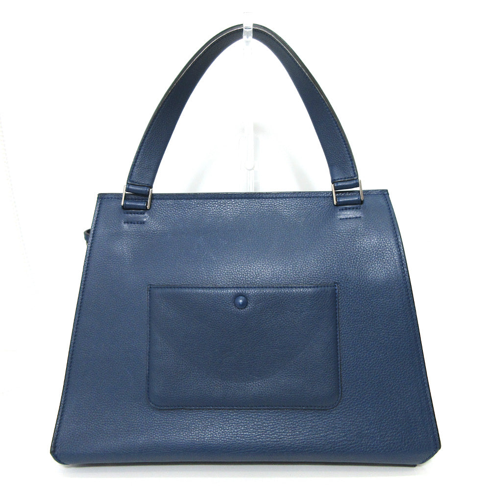 Celine Edge Medium Calf Leather Handbag Blue in Great Condition