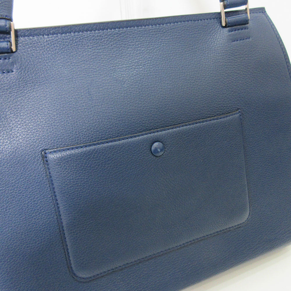 Celine Edge Medium Calf Leather Handbag Blue in Great Condition