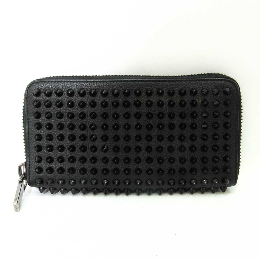 Christian Louboutin Leather Long Wallet Black