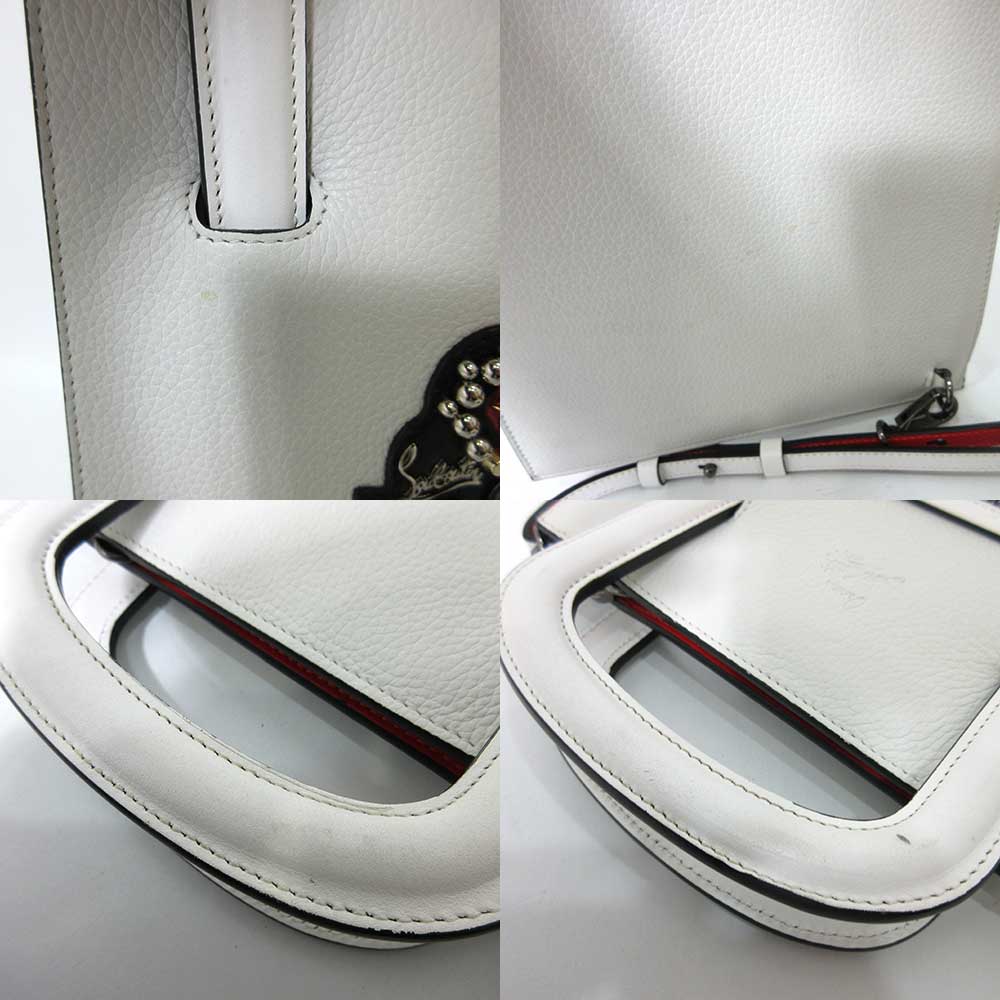 Christian Louboutin Leather Trick Track Small Handbag 3175107 in Very Good Condition