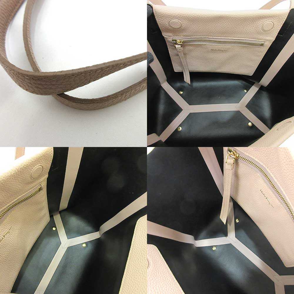 Salvatore Ferragamo Leather Mimi Tote Bag