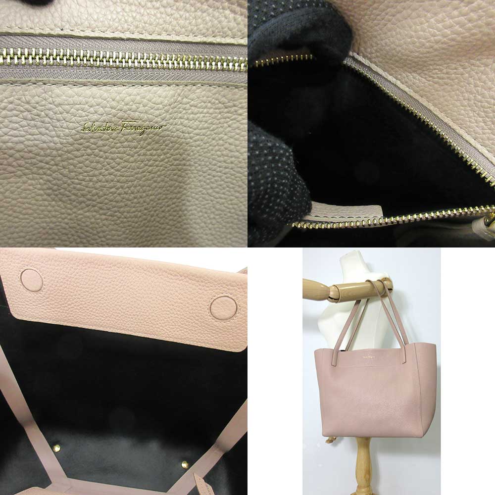 Salvatore Ferragamo Leather Mimi Tote Bag