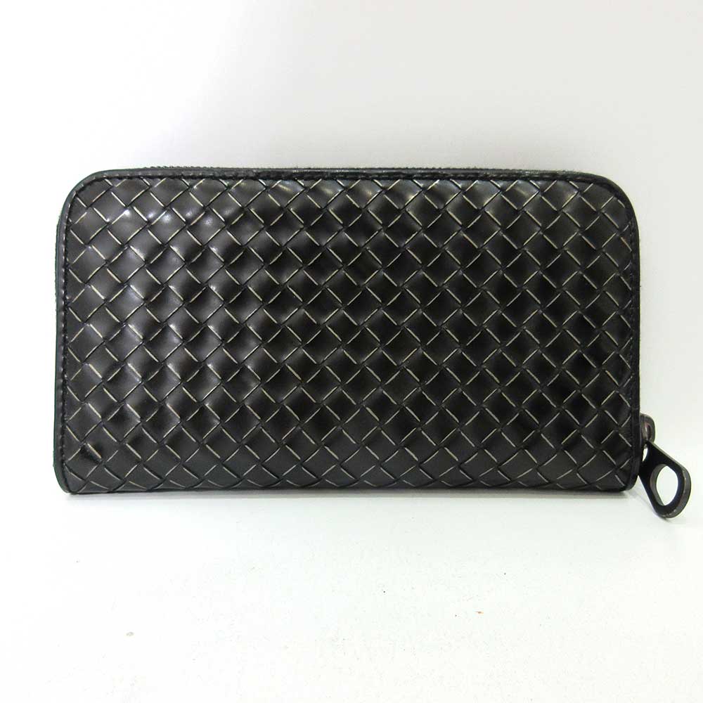 Bottega Veneta Leather Wallet Black 114076