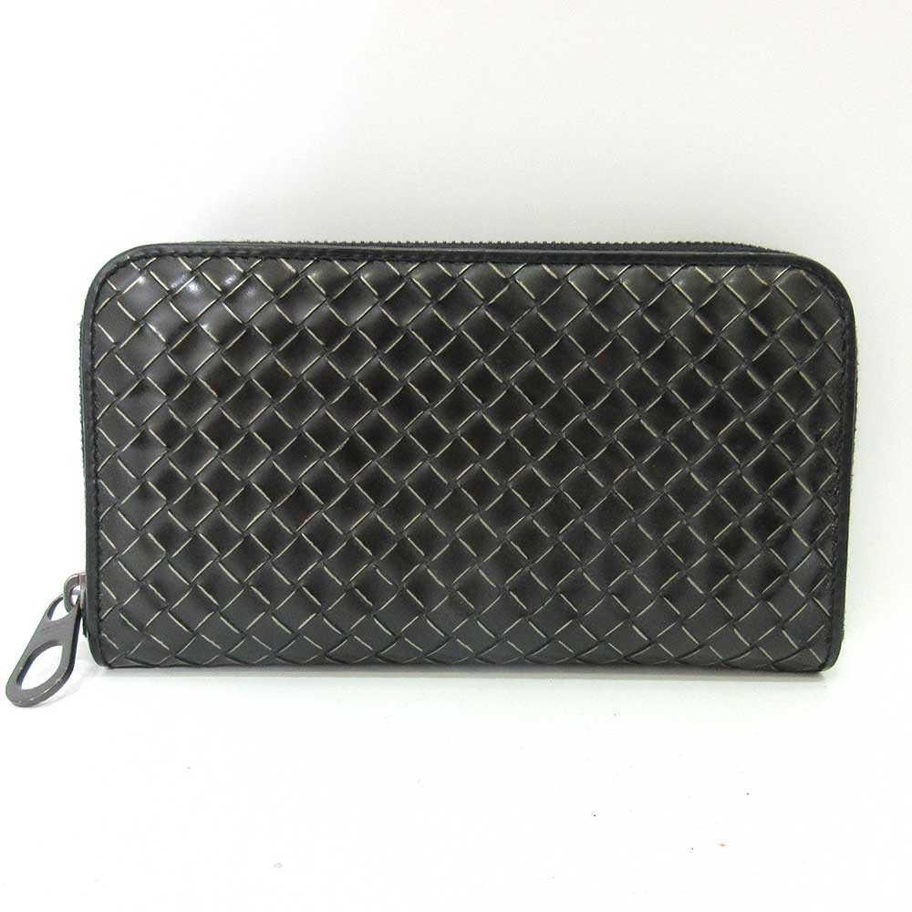 Bottega Veneta Leather Wallet Black 114076