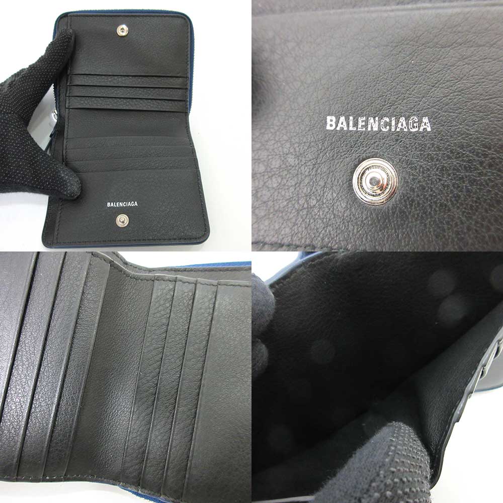 Balenciaga Leather Everyday Mini Wallet 516366