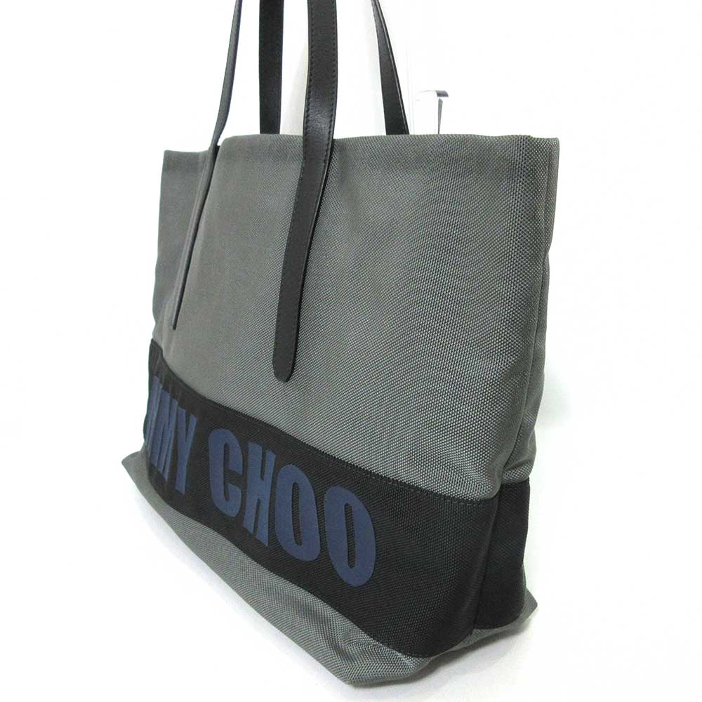 Jimmy Choo Nylon Leather Tote Bag