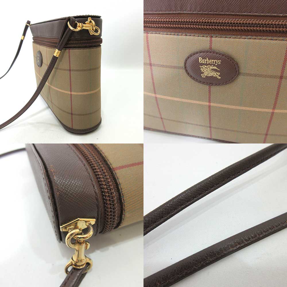 Burberry Canvas Leather Shoulder Bag