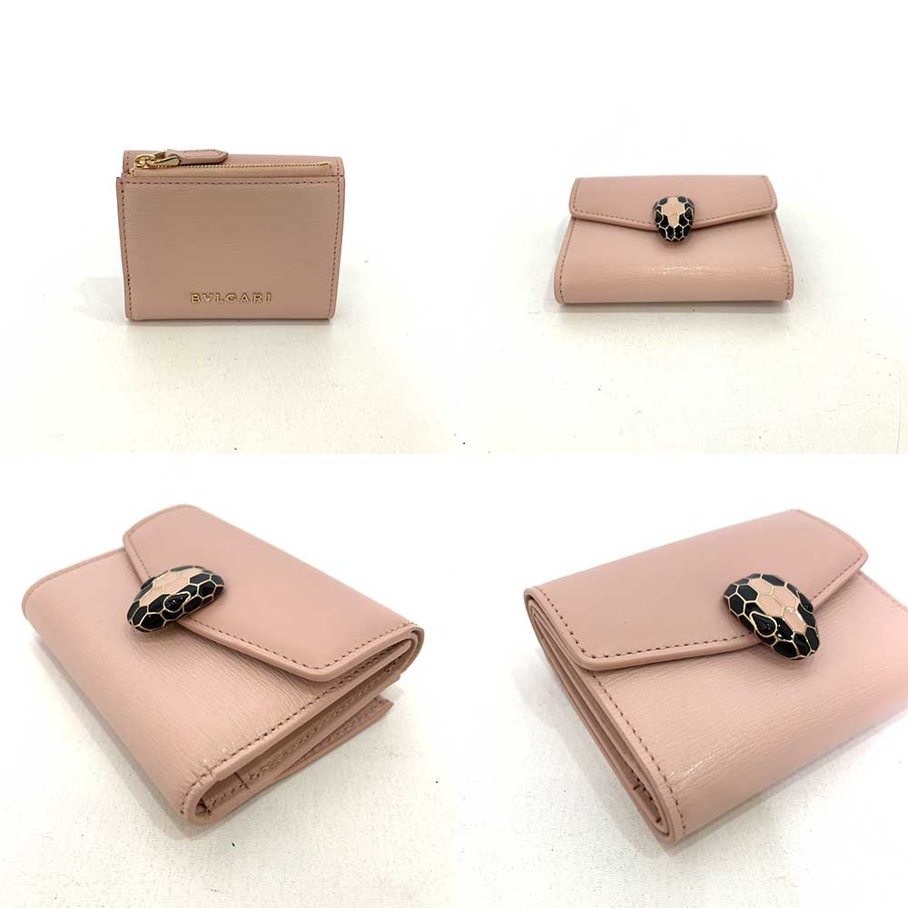 Bvlgari Serpenti Forever Mini Wallet Pink