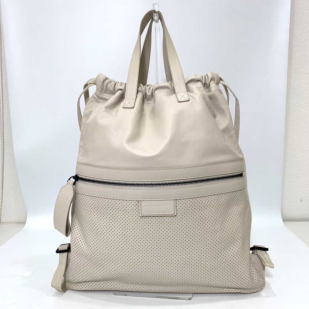 Bottega Veneta Leather Leggero Backpack 567222 in Very Good Condition