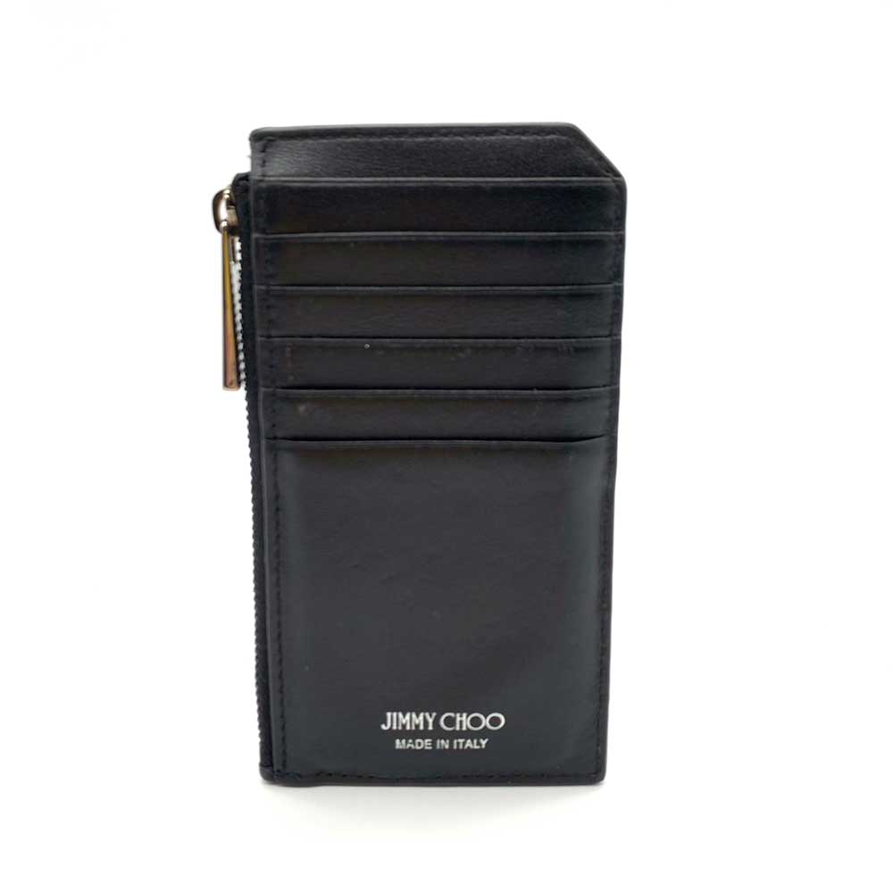 Jimmy Choo Leather Fragment Case Card Holder in Very Good Condition