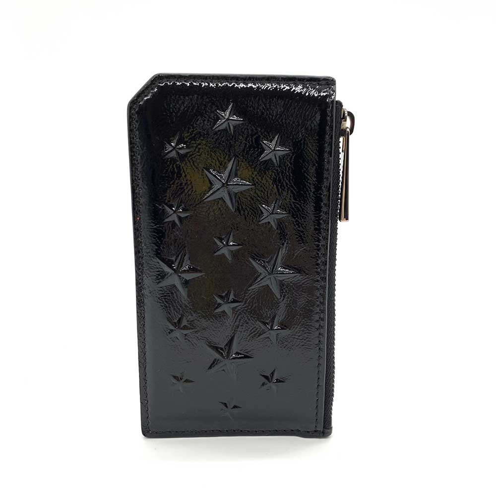 Jimmy Choo Leather Fragment Case Card Holder in Very Good Condition