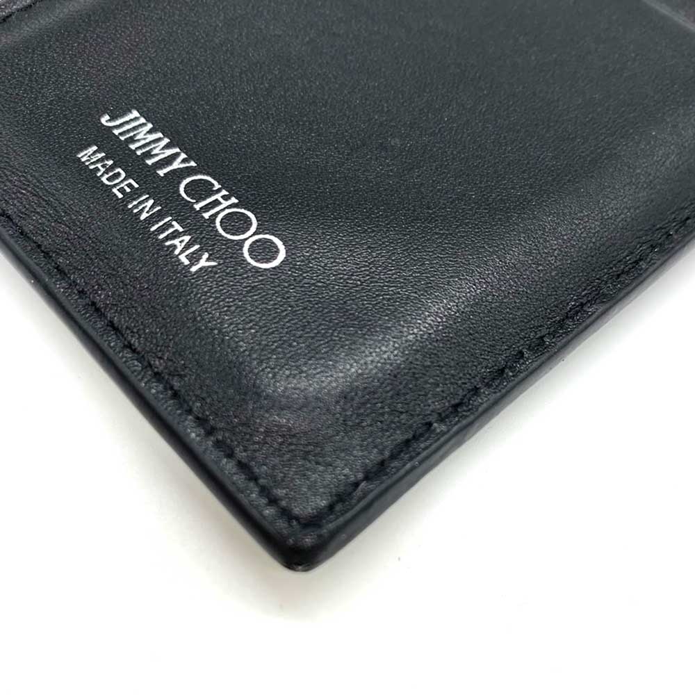 Jimmy Choo Leather Fragment Case Card Holder in Very Good Condition