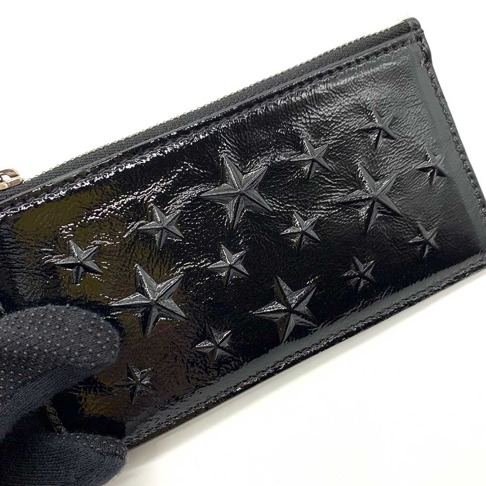 Jimmy Choo Leather Fragment Case Card Holder in Very Good Condition