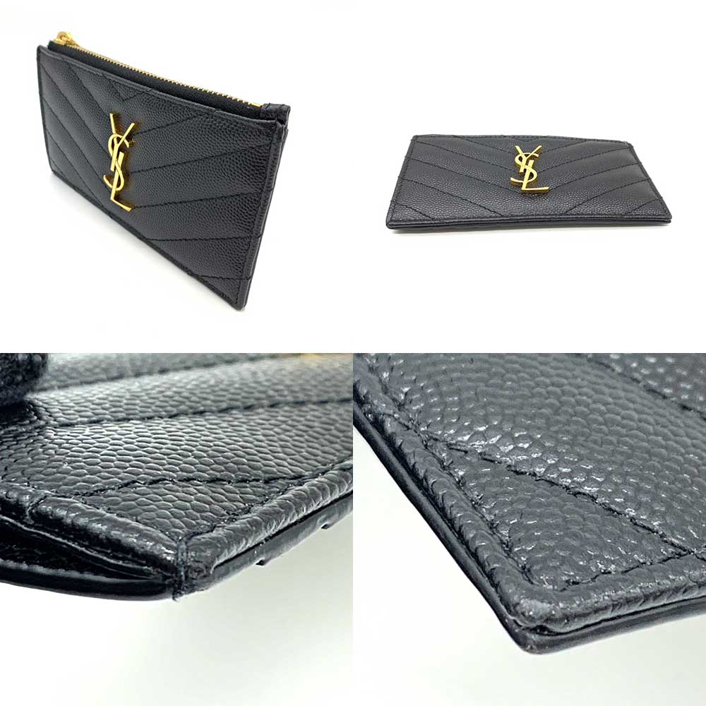 Yves Saint Laurent Leather Fragment Case Card Holder