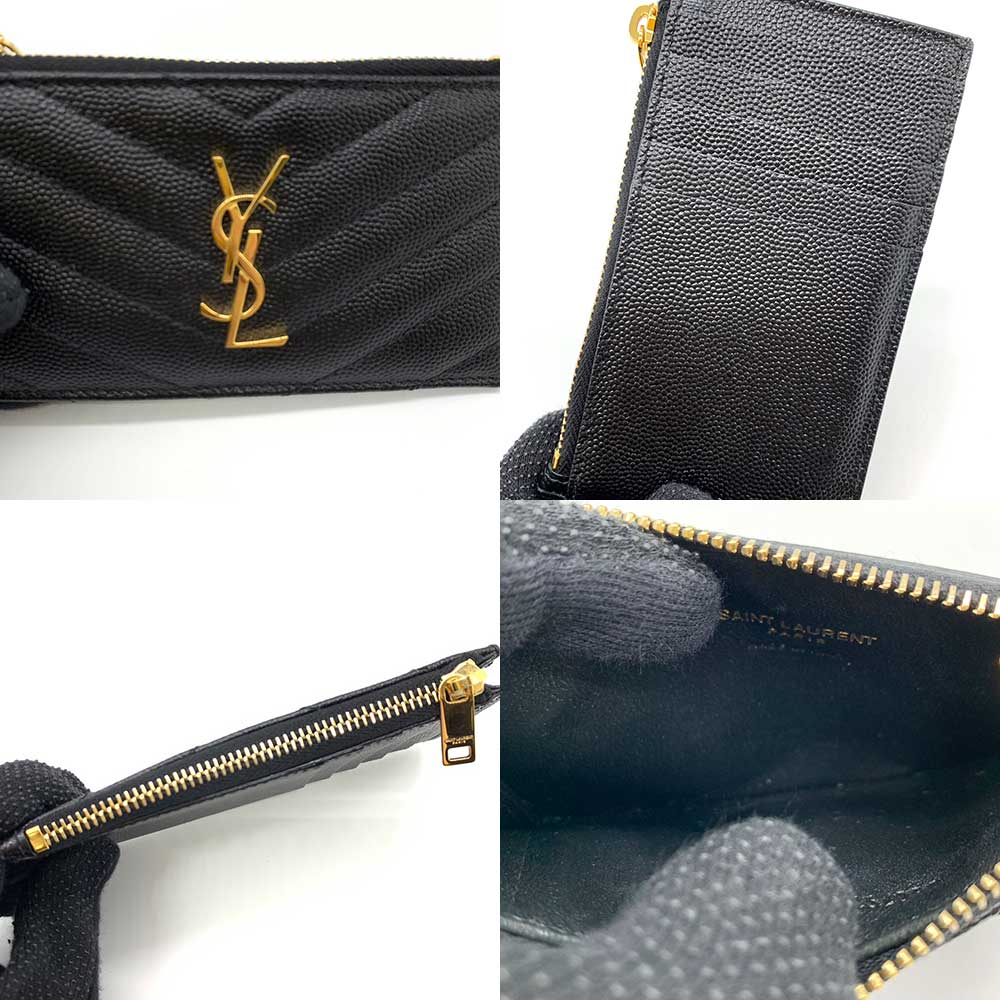 Yves Saint Laurent Leather Fragment Case Card Holder