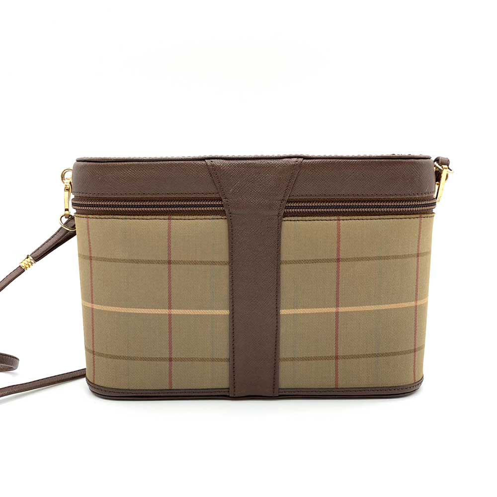 Burberry Canvas Leather Mini Shoulder Bag Crossbody in Very Good Condition