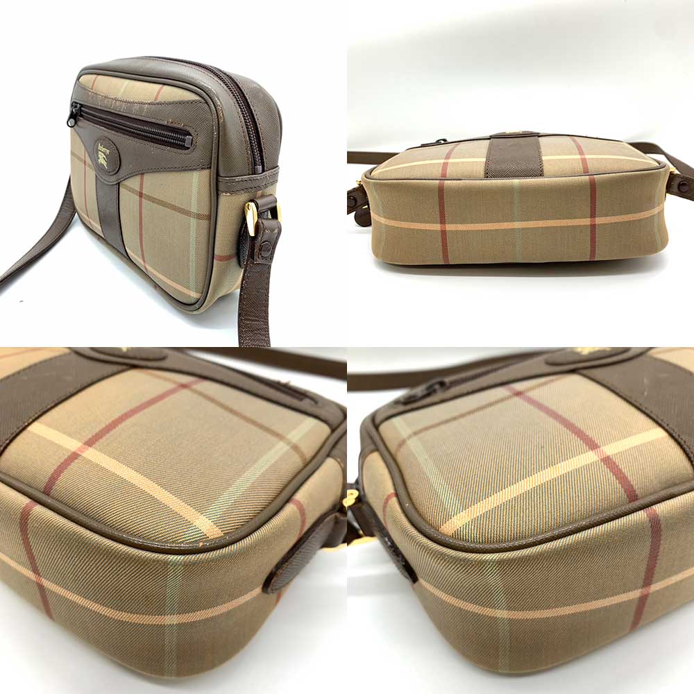 Burberry Nylon Canvas Leather Crossbody Bag in Good Condition