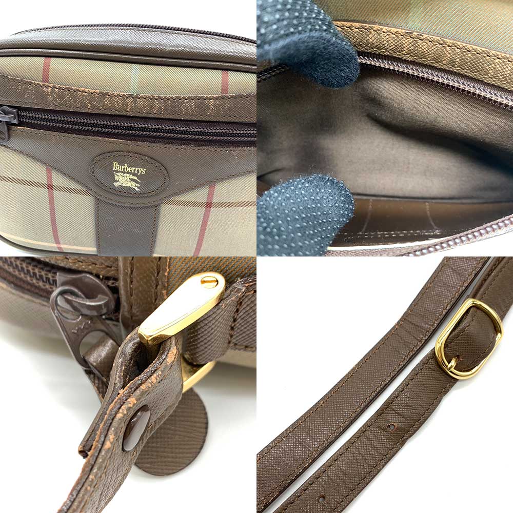 Burberry Nylon Canvas Leather Crossbody Bag in Good Condition