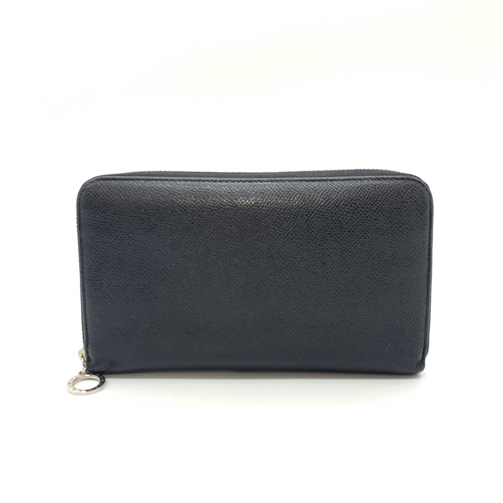 Bvlgari Grain Calf Leather Long Wallet 36933